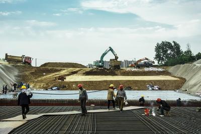 安徽肥西 大建設工地如火如荼 工程熱潮彰顯發展活力